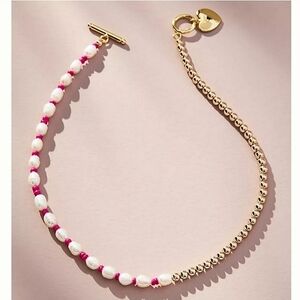 Anthropologie Sage Heart Pendant Necklace